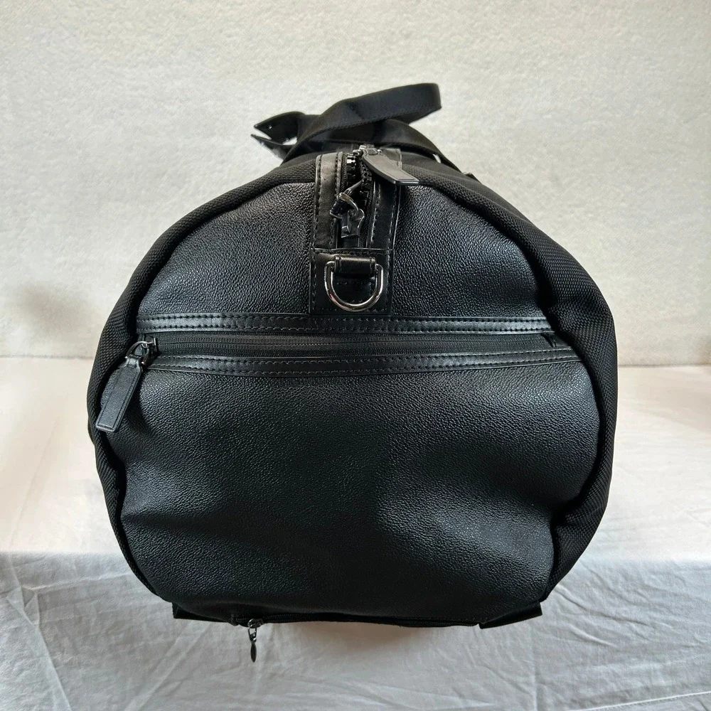 Michael Kors Kent Black Nylon Duffle Bag Convertible Backpack Travel Gym